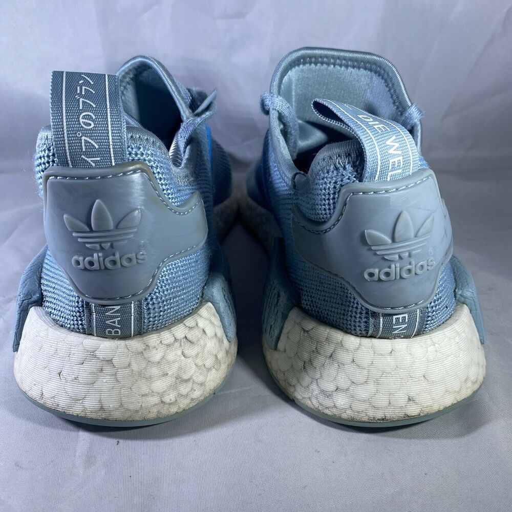 adidas Nmd_R1 Sneakers Shoes Grey Shock Cyan - Picture 7 of 10